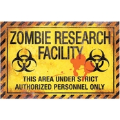 Sunstar Zombie Research Fact Metal Sign