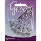 Goody Sectioning Salon Hair Clips, Aluminum, 6 ct.