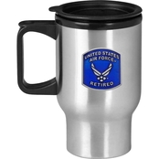 Sparta Air Force Retired Stainless Steel Travel Mug 14 oz.