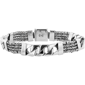 Robert Manse Designs Sterling Silver Byzantine Link Bracelet