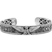 Robert Manse Designs Sterling Silver Carved Eagle Cuff Bracelet
