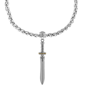 Robert Manse Designs 18K Gold Over Sterling Silver Sword Pendant