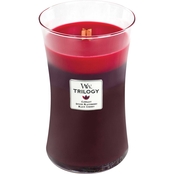 WoodWick Trilogy Large Sun Ripened Berries Glass Candle