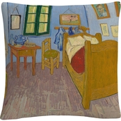 Trademark Fine Art Van Gogh's Bedroom at Arles Decorative Throw Pillow