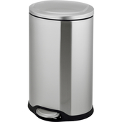 Simply Perfect Stainless Steel Oval Trash Bin with Lid, 40L