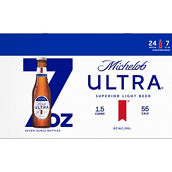 Michelob Ultra Light Beer, 24 pk., 7 oz. Bottles