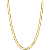 14K Yellow Gold Curb Chain Necklace 20 In.