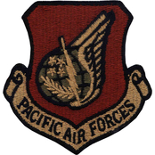 Air Force Patch Pacific Air Forces Hook & Loop (OCP)