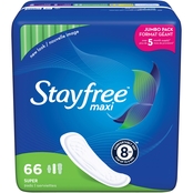 Stayfree Super Maxi Pads 66 ct.