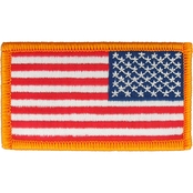 Brigade QM US Reversed Flag Embroidered Morale Patch with Hook Back Full Color