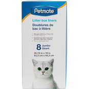Petmate Cat Litter Pan Liners Jumbo 8 ct.