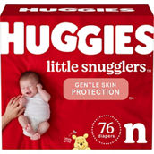 Huggies Little Snugglers Diapers Newborn (up to 10 lb.) 76 ct.
