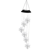 Alpine Solar Flower Wind Chime with LED Lights