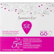 Summer's Eve Simply Sensitive Cleansing Cloths 16 ct.