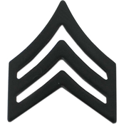 Army SGT Subdued Pin-On Rank, 2 pc.