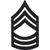 Army MSG Subdued Pin-On Rank, 2 pc.