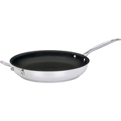Cuisinart Chef's Classic Stainless Steel Nonstick 12 in. Skillet with Helper Handle