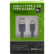 USB3.1 Type C to USB-A Cable 6ft BLK