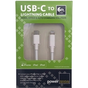 USB Type C to Lightning Cable 6ft White