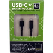 USB Type C to Lightning Cable 6ft Black