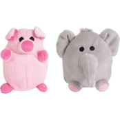 Petmate Mini Elephant and Pig Dog Toy 2 pk.