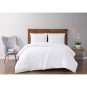 Brooklyn Loom Carlisle Stripe Grey Comforter, 3 pc. Set