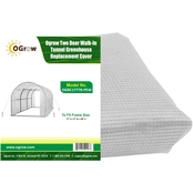 Ogrow Two Door Walk In Tunnel Greenhouse Replacement Cover