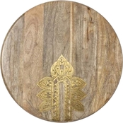 Cravings by Chrissy Teigen 16 in. Lazy Susan with Metal Inlay