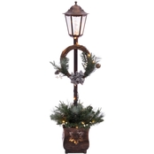 Puleo 4 ft. Christmas Lamp Post with 35 Lights