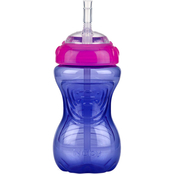 Nuby 10 oz. No Spill Gripper Cup with Thin Silicone Straw