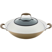 Anolon 14 in. Covered Wok with Side Handles