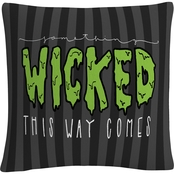 Trademark Fine Art Something Wicked This Way Comes Halloween Decorative Pillow