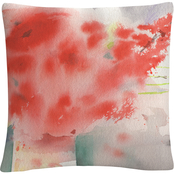 Trademark Fine Art Seasons Watercolor Still Life Painting Decorative Throw Pillow