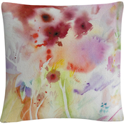 Trademark Fine Art Garden Impressions 3 Watercolor Bleed Decorative Throw Pillow