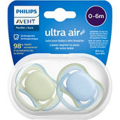 Avent Philips Ultra Air Pacifier 0-6 month Various Colors 2 pk.