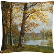 Trademark Fine Art A Quiet Lake Decorative Throw Pillow