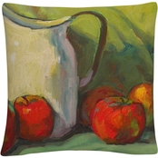 Trademark Fine Art Milk Pitcher Decorative Throw Pillow