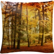 Trademark Fine Art Brilliant Fall Color Decorative Throw Pillow