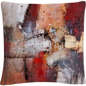 Trademark Fine Art Cube Abstract V Decorative Throw Pillow