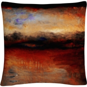Trademark Fine Art Red Skies at Night Decorative Throw Pillow