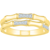10K Yellow Gold Diamond Accent Fashion Ring