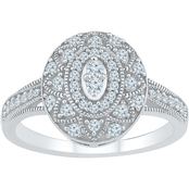 10K White Gold 1/3 CTW Diamond Fashion Ring