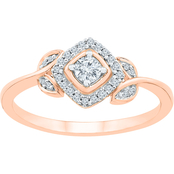 10K Rose Gold 1/5 CTW Diamond Fashion Ring