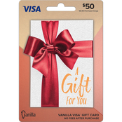 Vanilla Visa Jewel Box $50 Gift Card + Activation Fee