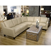Omnia Leather Pavia Leather 5 pc. Sectional