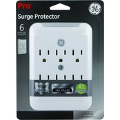 GE 6 Outlet Surge Protector Wall Tap