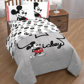 Mickey Mouse Jersey Classic Twin Bed Set