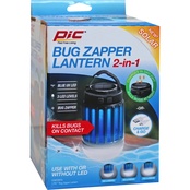 PIC Portable 2 in 1 Solar Bug Zapper Lantern