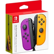Nintendo  Switch Neon Purple and Orange Joy-Con Controllers