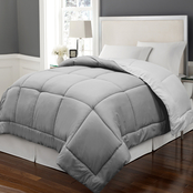 Blue Ridge Home Fashions Microfiber Color Reversible Down Alternative Comforter